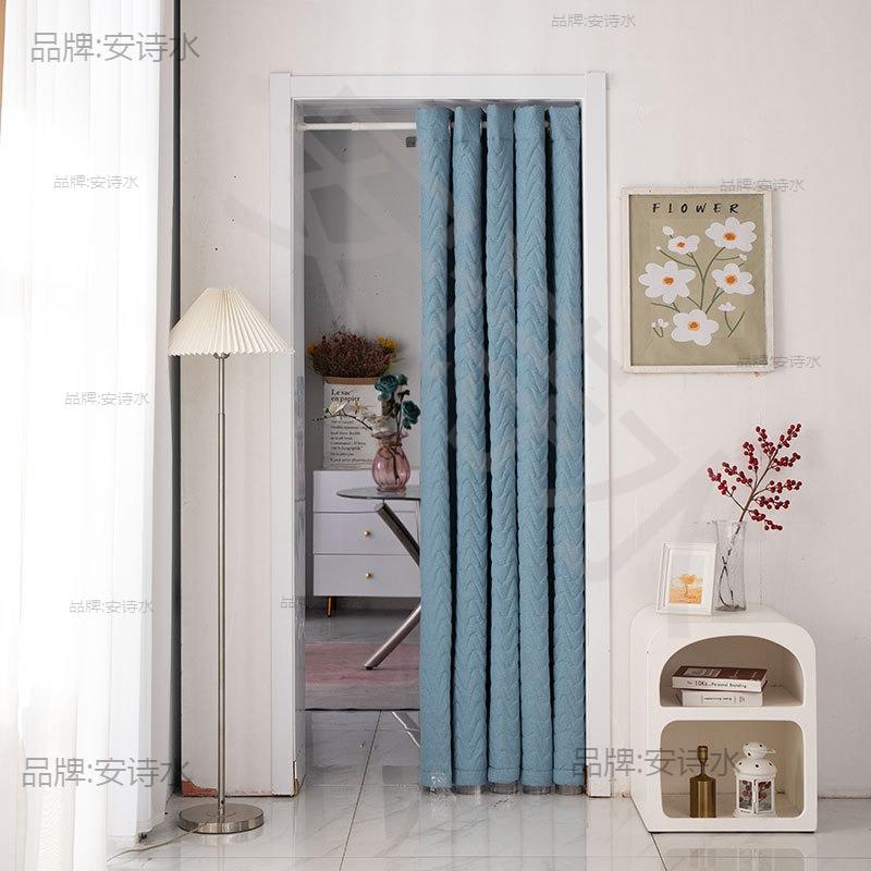 马路边棉帘子加厚音AL101631打孔业隔帘隔音隔音门帘房间专超强酒