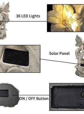 跨境脂摆花仙QY19966树子工艺品件女雕像庭院户外花园装装饰雕塑