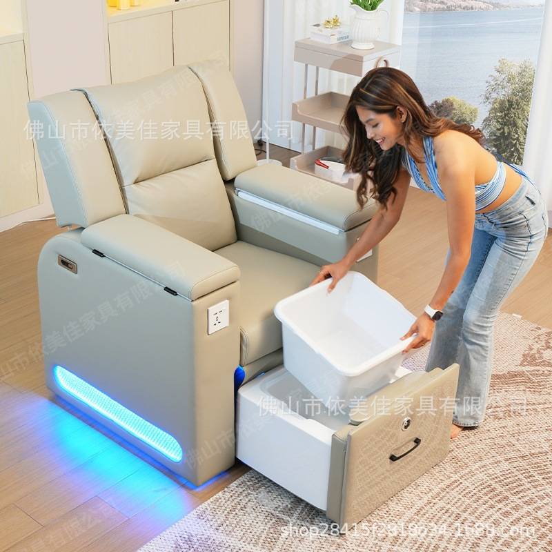美甲沙发影院式电动美甲沙发椅头等太空舱沙发ai按摩洗脚足浴沙发