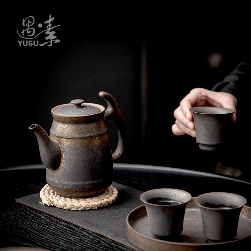 创意复古壶容量茶壶餐厅用花茶茶水壶大号陶瓷壶泡茶凉水大CH-211