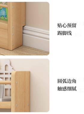 窄缝柜体收靠墙多层20231012纳柜儿童隙墙上实木一书架置物架门后壁挂