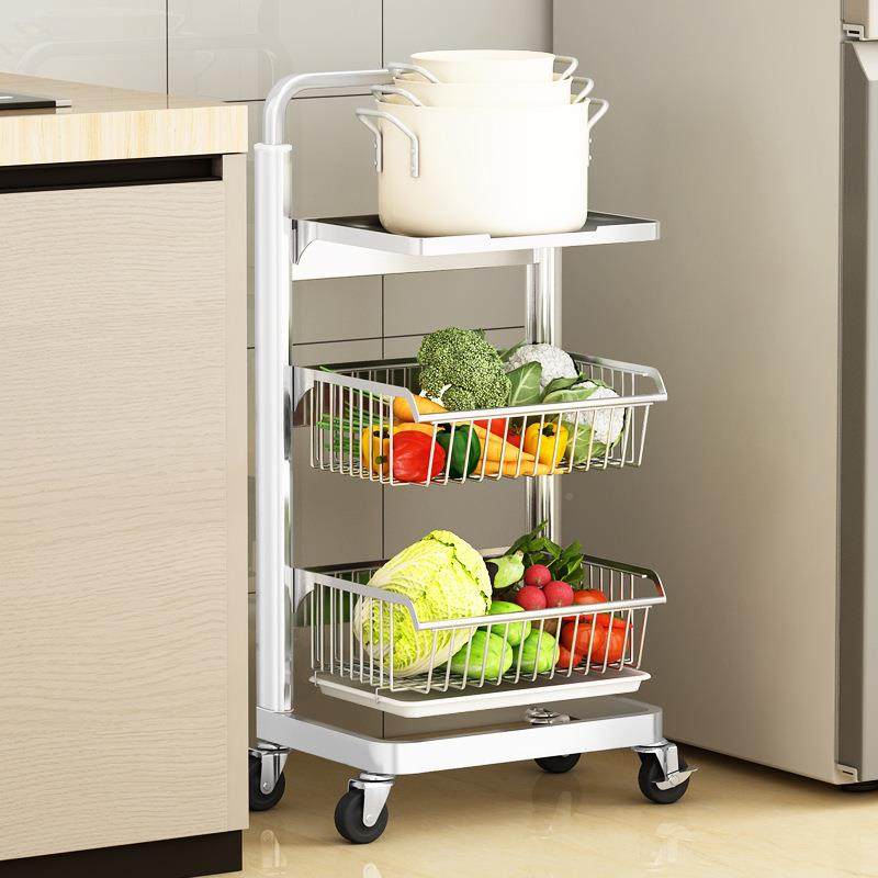 厨房蔬菜置物架落地层带轮多果多蔬篮家用能用品大全收ARM纳储功,厨房/烹饪用具,抹布架/厨房清洁收纳架,淘宝优惠券,粉丝福利购,淘宝优惠卷
