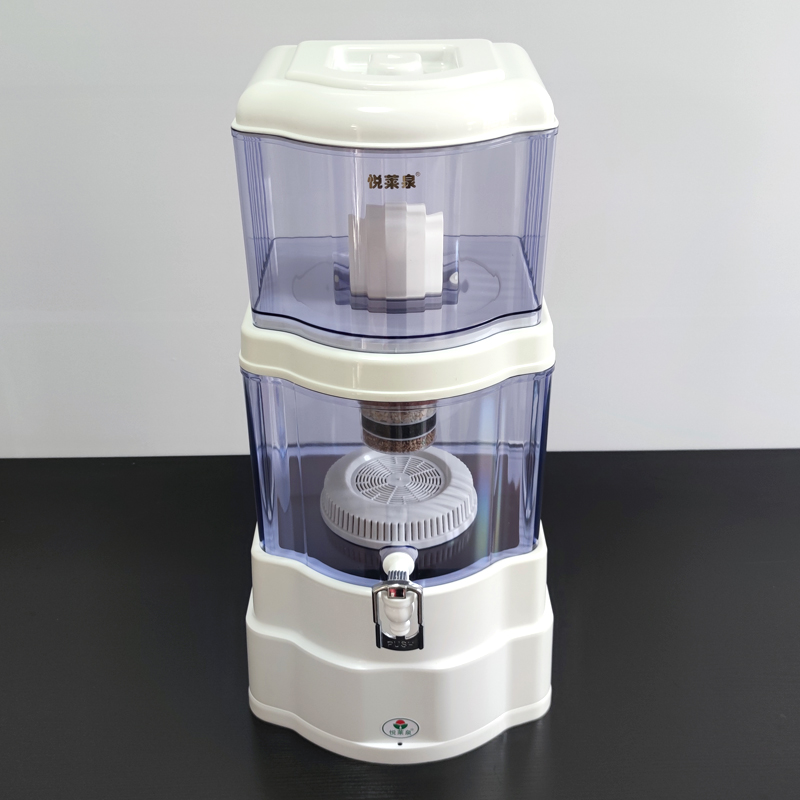 悦莱泉21升g台式家用直饮矿泉壶 自来水陶瓷滤芯过滤器净水净化器