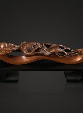 大仕缘紫铜工艺品家居客厅摆件如意人生开业乔迁生日礼品如意摆设