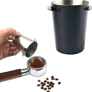 活动价 不锈钢304 51/53/58mm咖啡机手柄咖啡接粉杯咖啡称豆量杯