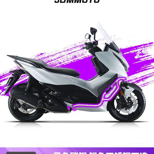 JDM升仕350D改装保险杠前护杠防摔杠不锈钢碳钢加厚保护摩托配件