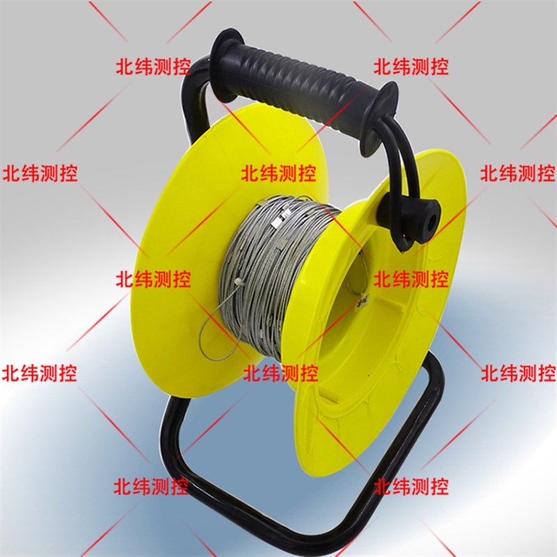 钢丝测绳 百米测井绳o 测绳缠绕器 地桩测量绳 钢丝测量绳测绳缠