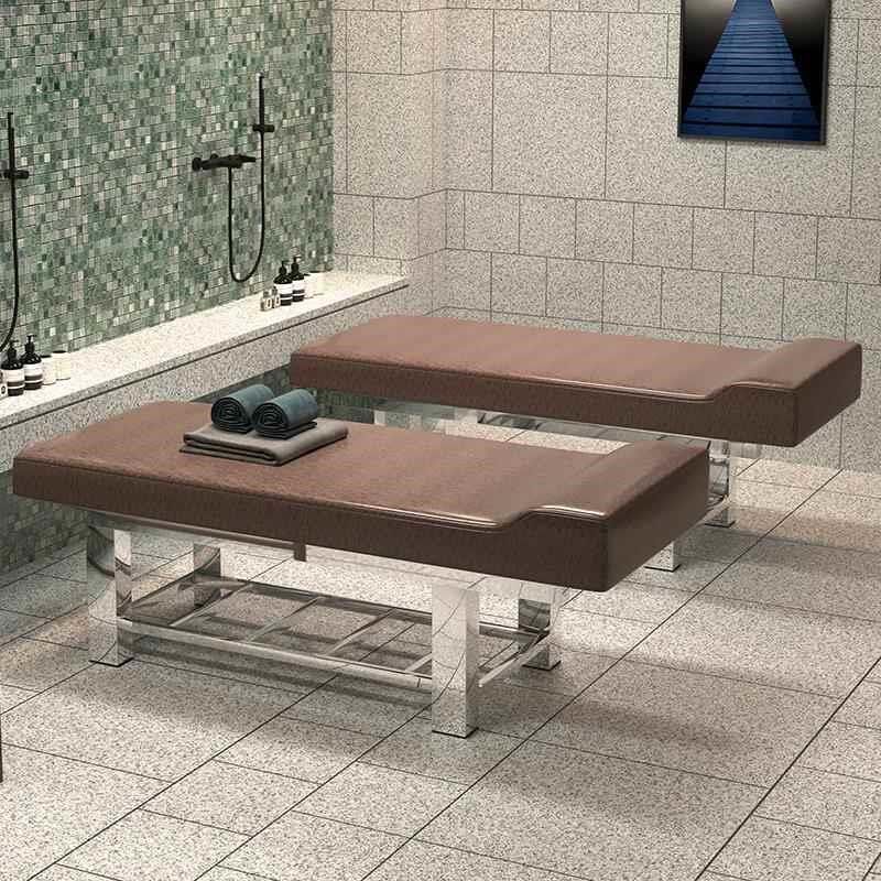 不锈钢美容床美容院专用按摩床推拿床带洞熏O蒸床纹绣床搓背搓澡