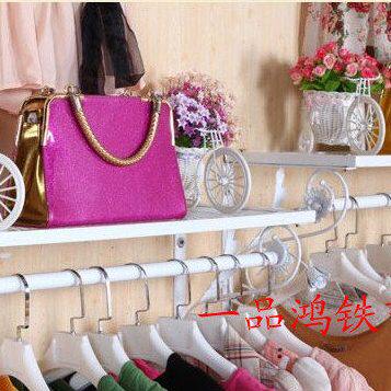 铁艺服装展示架服装店货架上墙挂衣架壁挂鞋包架睡衣挂架现货包邮