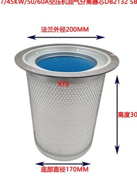 6立方艾能A30 A37 A45空压机油分滤芯 油气分离器DB2132 保养配件