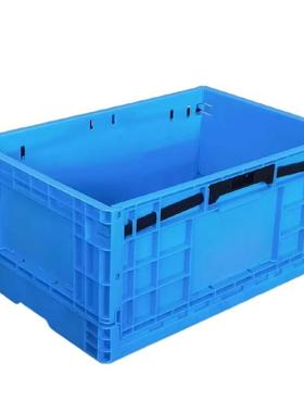 塑菏泽加厚折4叠物VUS流料箱周转箱箱600*400*30空箱节省空间任性