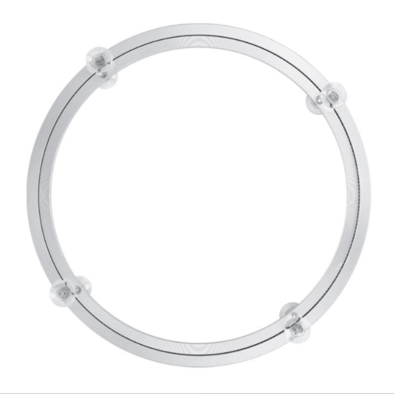 吸盘铝合金餐桌转盘底座转芯消A音轴承家用大理石玻璃圆桌旋转圆