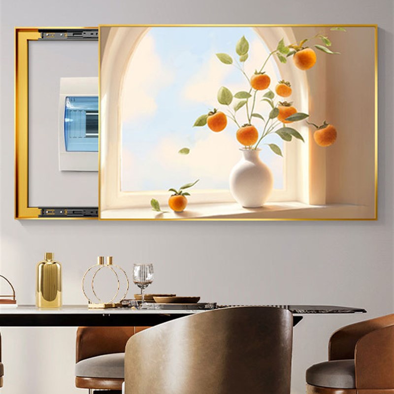 仪表箱装饰画易达豪华高端现代简易屏蔽配电箱网络箱弱电Y箱电动