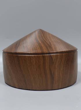 现代形简约设计感木纹锥几何摆件样间房售蒙古包楼处客厅书软板装