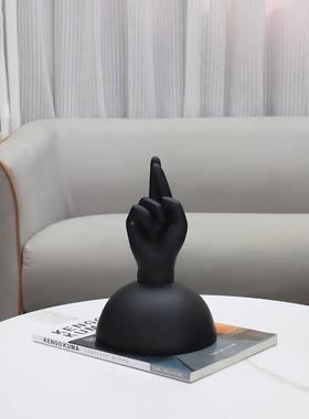 现指代简树脂抽象手1057摆约件客厅玄关书房酒店家电视柜样板房居