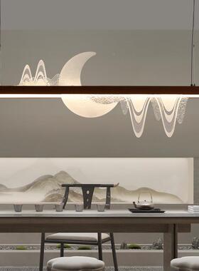 新中式茶室茶吊现代灯禅意艺术复餐厅书房茶台吧78409台楼山水古