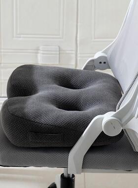 黑BH22-10-灰色双垫孔椅子坐垫公舒适弹力PP棉办室屁久坐不累美臀