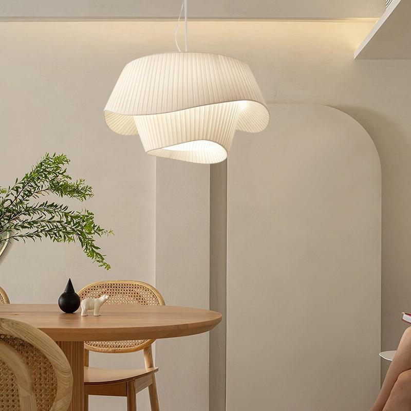 casa式中古吊灯北欧i346n风布艺设计艺术草帽灯具卧室灯法客厅主s