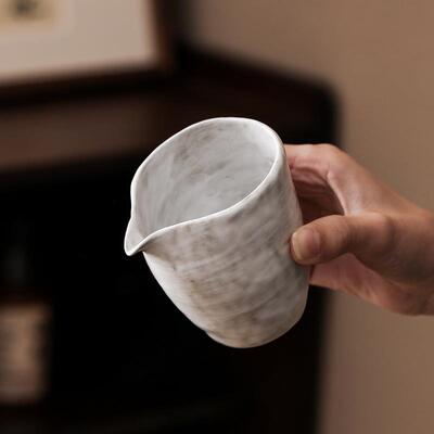 茶粉引复古公道杯用陶瓷分茶器HIR匀杯夫茶具茶道不烫手公杯功茶