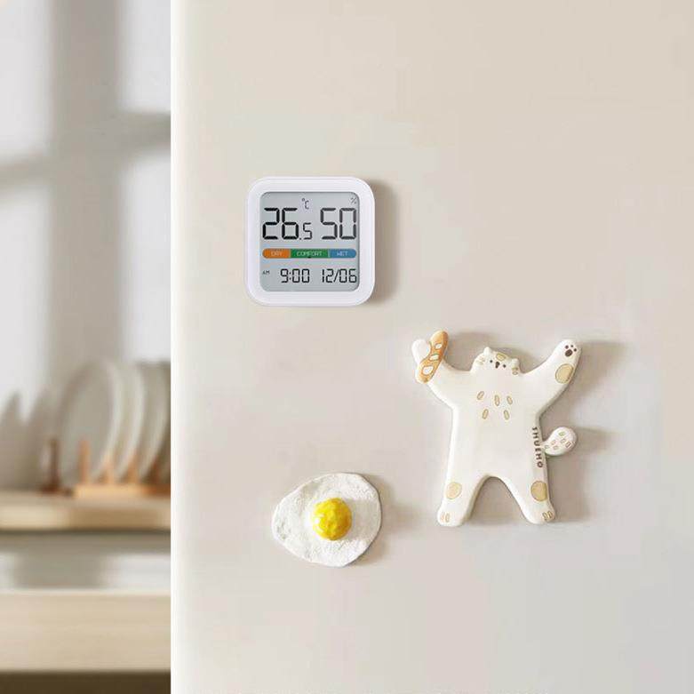 米物优温湿度时钟电子家用卧室享婴儿数显精AFS计准房室温湿度计