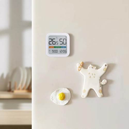 米物优温湿度时钟电子家用卧室享婴儿数显精AFS计准房室温湿度计