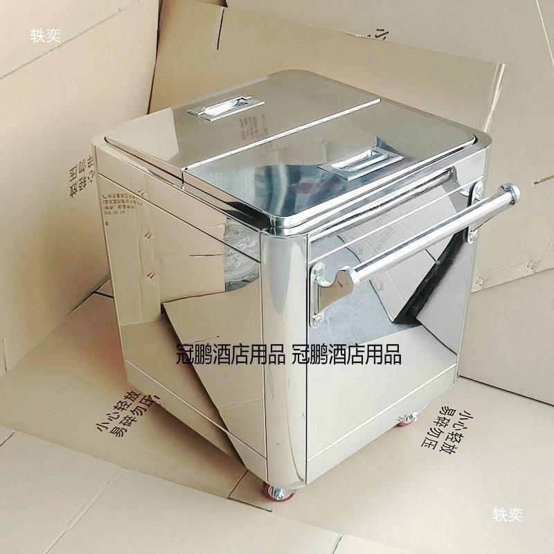 加厚不BPZ锈钢5面粉储米箱带盖米桶25g0kgk厨房储存推车分车格米