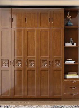 全木衣简柜约衣现代家用三门卧室小户型大容MXB实量多层柜原木大