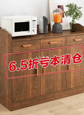 茶水柜边柜橱柜餐简约厨客厅靠房墙物柜收纳一体JUJ餐厅碗柜储置