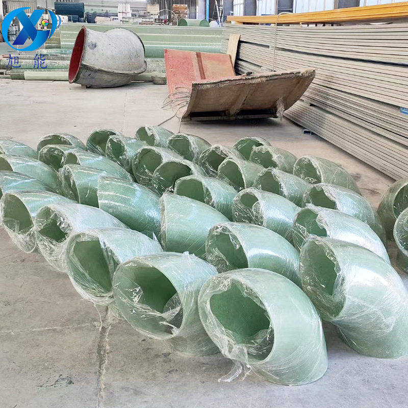 DN300玻璃钢弯头 90度玻璃钢法兰弯头 玻璃钢管件树脂含量高图片