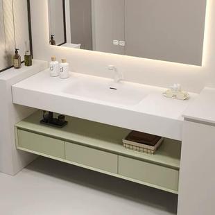 一体盆漱台双盆浴室柜组风合酒店客房洗卫643生简间台盆现代约浴