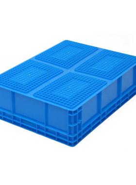 加厚塑胶物流XDS箱周大号平盖灰色物流箱仓储带箱运输转塑料厂家