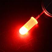 F5高圆头14.5mm加长脚51 53mm透明红黄蓝绿白高胶体led灯珠指示灯