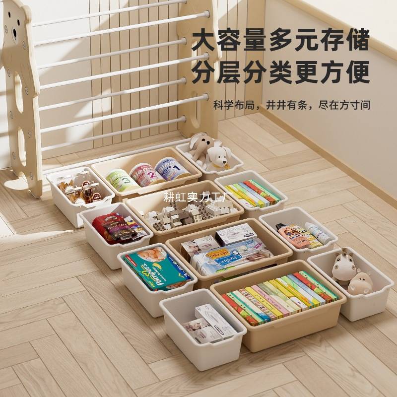 儿童玩具收纳架落地多层家用宝宝置物玩具架简易分类整理箱储物柜
