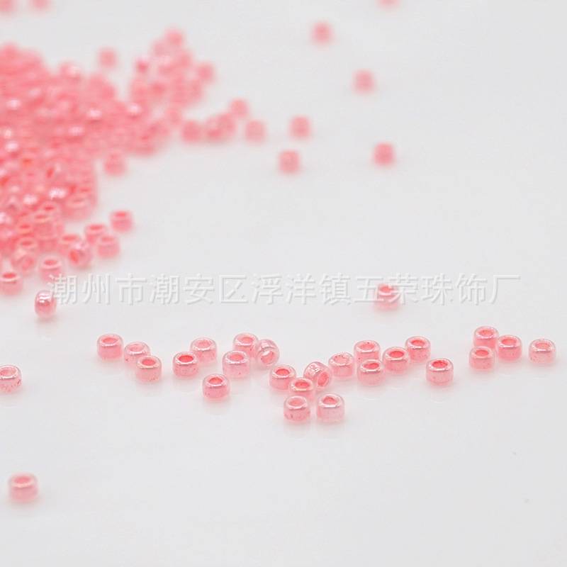 wrz-6五荣饰品辅料连线珠玻璃米珠机绣玻璃散珠电脑机绣珠盘珠