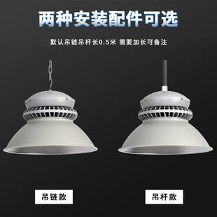 鳍间片led工0矿厂房吊灯工厂车工业照明仓库天棚灯QJS10瓦200W超