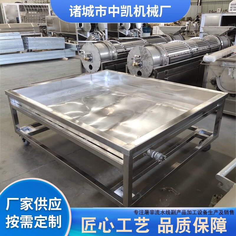 屠宰流水线设备 不锈钢猪副产品暂存工作台 猪牛羊肉切割剁肉台