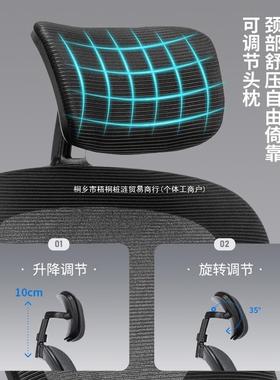 人WFM体学椅脑家用电椅舒适久坐学生工学习椅宿舍电竞椅子办椅公