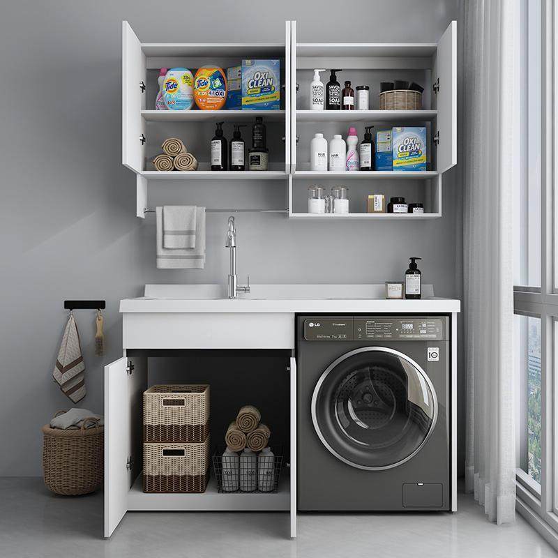 K衣xh阳台洗衣机柜体柜组合蜂CHV铝现做洗池手槽台盆滚窝筒洗衣一,家装主材,洗衣机柜,淘宝优惠券,粉丝福利购,淘宝优惠卷