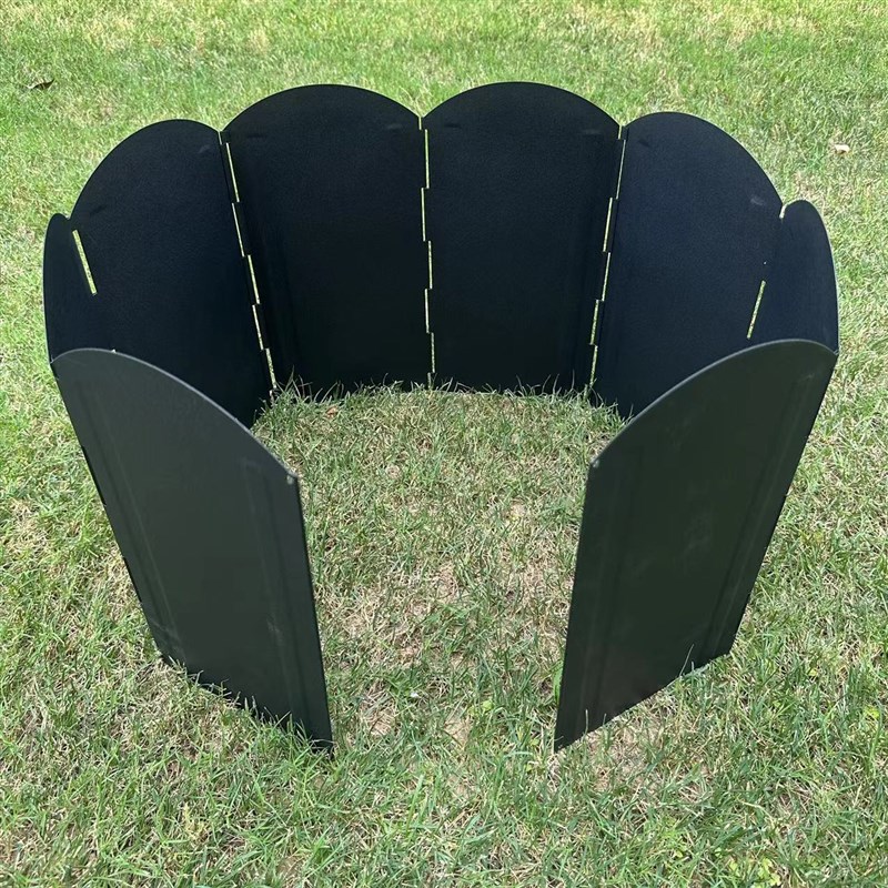 加厚加高b户外炉具挡风板露营折叠便携野炊防风板大型防风罩去摆