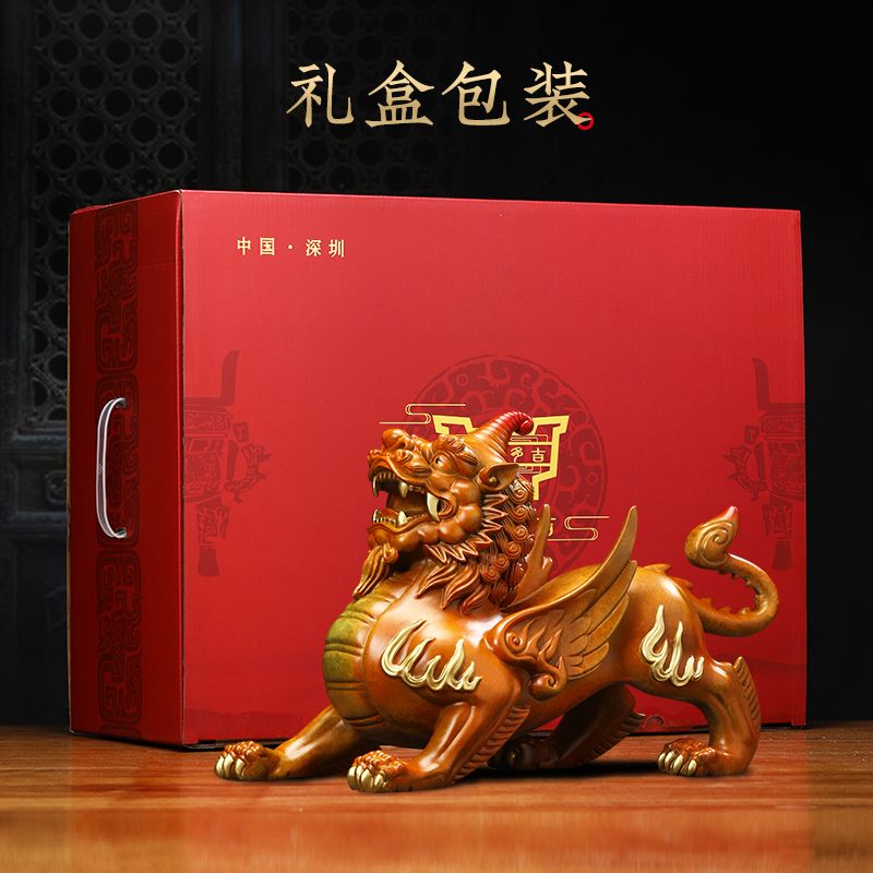 全铜貔貅摆件一对招财皮丘玄关客厅办公室装饰品开业礼物工艺品