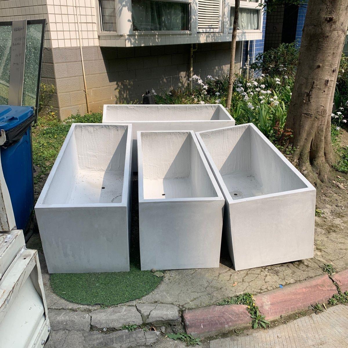 水泥花盆户外长方形箱长