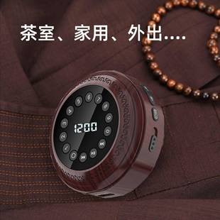 复古挂脖长播机迷你静心歌曲播放T 型无线小插卡 6699音乐机便携式