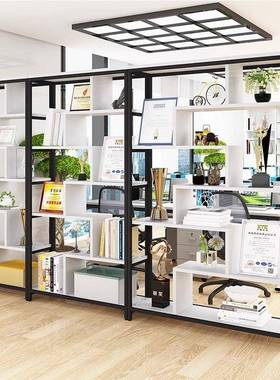 断置物架书架21605落地花架客厅铁收艺办公装饰柜墙室隔餐厅屏风