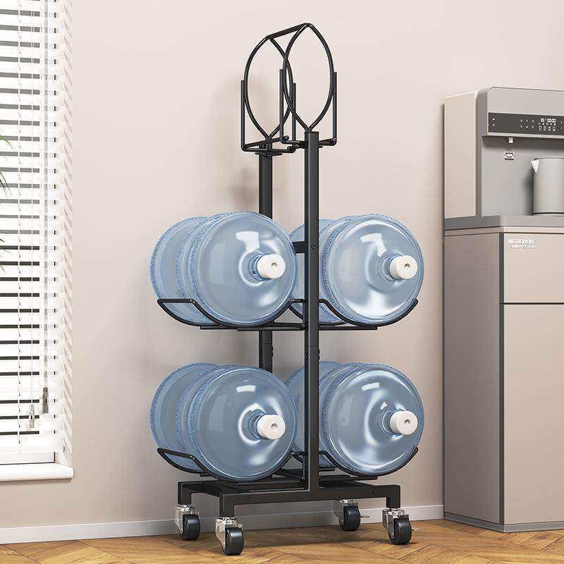 桶装收纳支水架落机地公司Zhimi091架纯净饮用水置物架可移动家用,收纳整理,书桌收纳置物架,淘宝优惠券,粉丝福利购,淘宝优惠卷