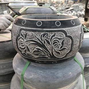 格各种规石柱墩古建园林仿柱柱墩顶石青石刻画柱础石青石柱墩古石