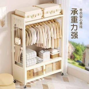 室门挂架加厚落地立式 可移动收纳衣衣卧RMC帽架带防尘多功能储物