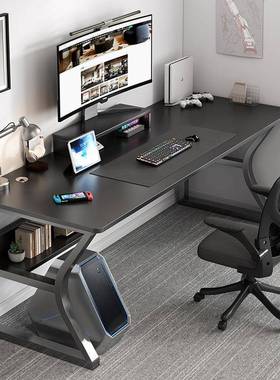 电脑桌书桌台式小型用电家竞桌子办公作IXT台简易卧室学工习写字