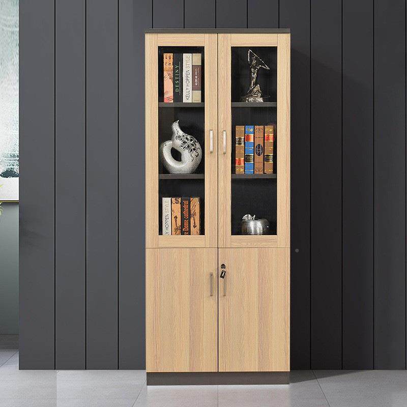 约家用简BS-51板式地书架书柜办景公室背三门木落质办公档案文件,商业/办公家具,办公储物柜,淘宝优惠券,粉丝福利购,淘宝优惠卷