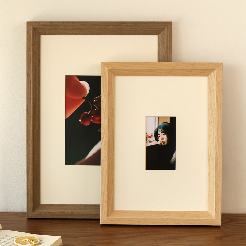 实木相框摆台7寸8寸A3画框装裱挂墙a4定制外框Q油画素描4k大尺寸