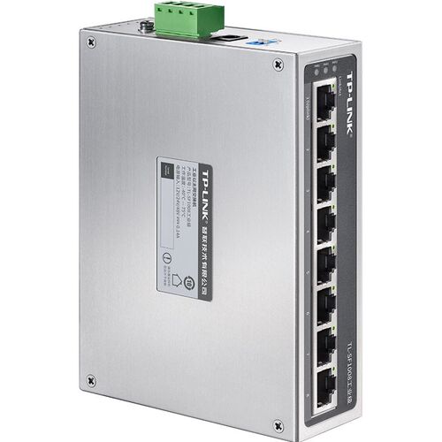 TP-LINK TL-SF1008工业级导轨式交换机8口千兆SG2210工业SG2008